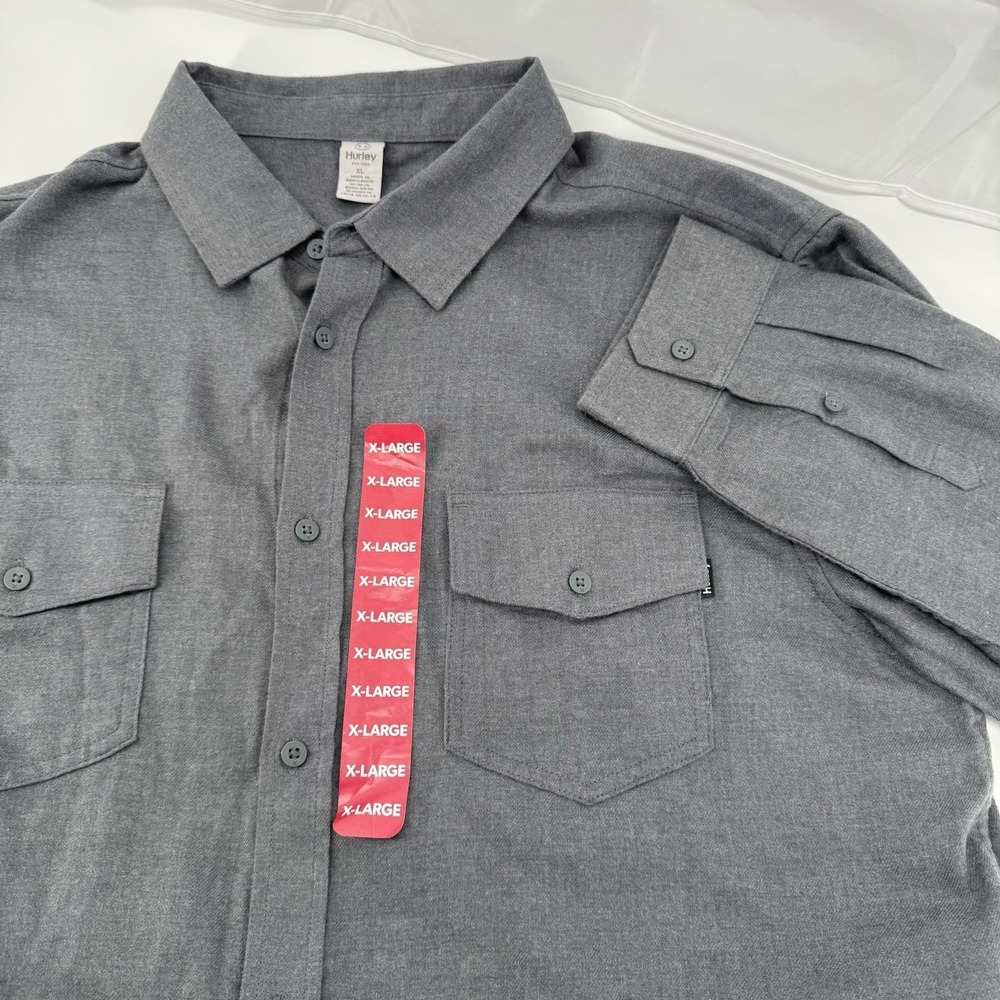 Hurley Shirt Mens XL Button‎ Down Ultra Soft Brushed Fabric Long Sleeve Casual
